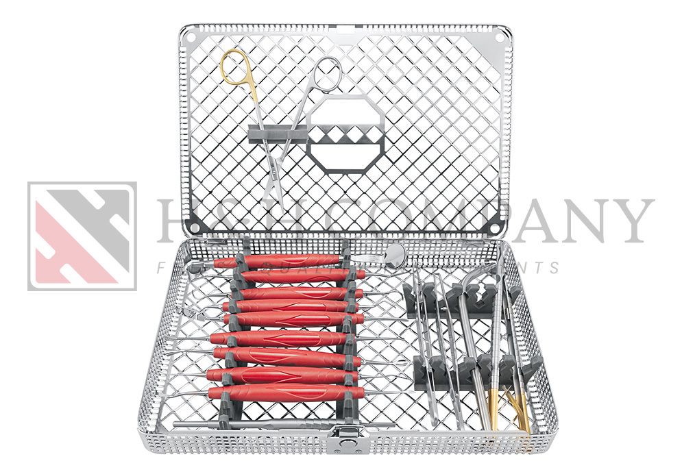 ZEPF ESSENTIALS SURGICAL KIT HANDLES BIONIK LIGHTRED-MAGENTA