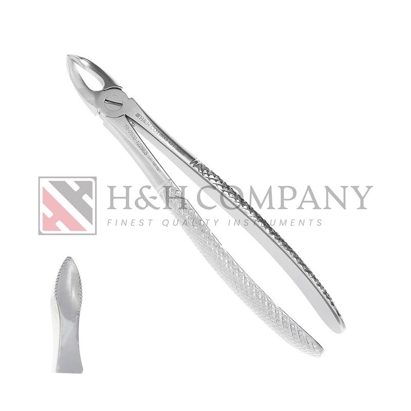Extraction Forceps #1229E, Serrated, Upper Roots, Incisors &amp; Canines
