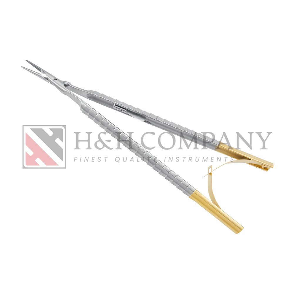 MACRO NEEDLEHOLDER STRAIGHT SPIN LOCK TC, 17.5cm, SUTURES 4/0 to 8/0  ZEPF-LINE