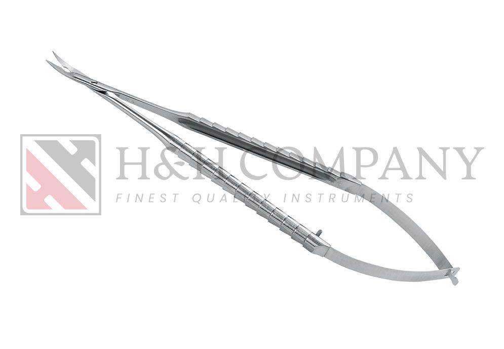 MICRO SUTURE SCISSORS, ZEPF-LINE, MICRO SERRATED​, CURVED, 18 CM