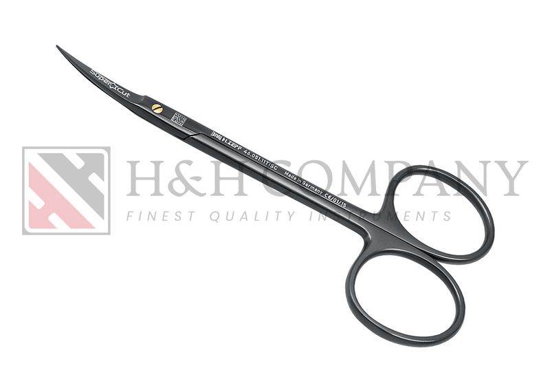 IRIS SURGICAL GUM SCISSORS , ONYX SUPERCUT, CURVED