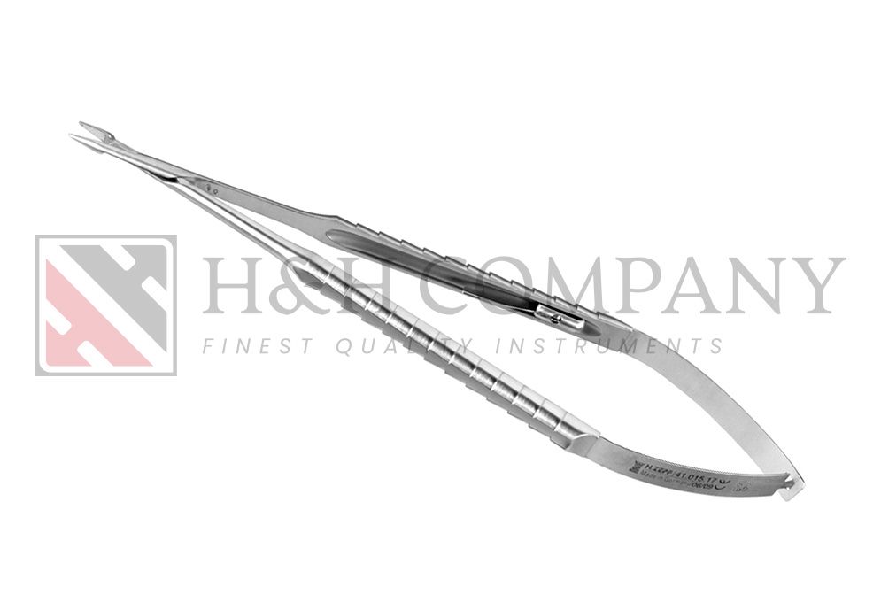 MICRO CASTROVIEJO NEEDLE HOLDER, (HOLD-AND-CUT) COMBINED WITH SCISSORS