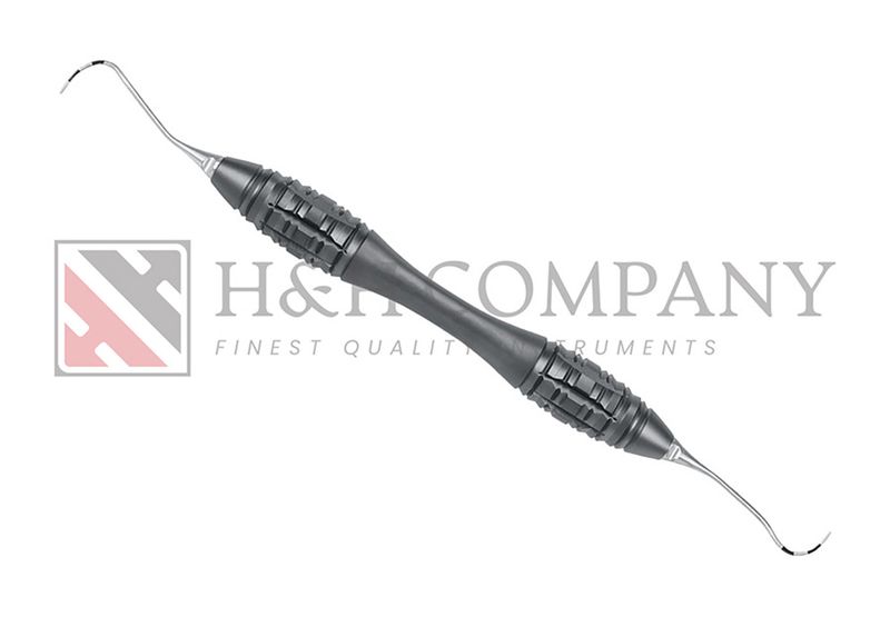 FURCATION CURETTE, NABERS, DOUBLE ENDED HUERZELER/ZUHR DESIGN HANDLE, EXCHANGEABLE INSERTS