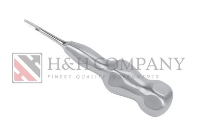 ELEVATOR, BEVELED EDGE LEFT, 3MM, STRAIGHT, SHORT SHAFT, CARPAL HANDLE, HUERZELER/ZUHR DESIGN HANDLE