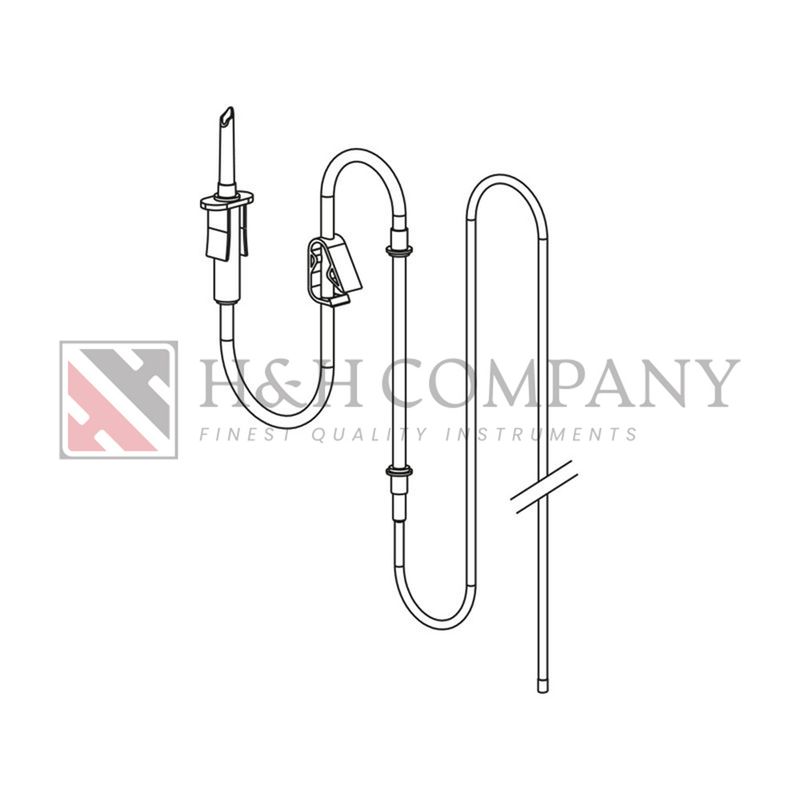 Sterilizable Irrigation tubes 2.2m, Compatible with: Implantmed SI-915/SI-1015, Elcomed SA-310, Piezomed SA-320