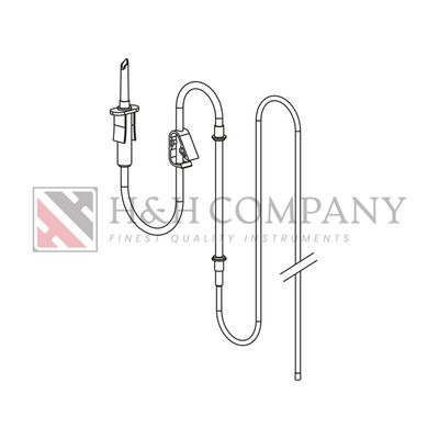 Sterilizable Irrigation tubes 2.2m, Compatible with: Implantmed SI-915/SI-1015, Elcomed SA-310, Piezomed SA-320