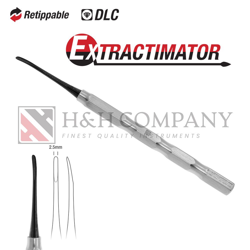 Atraumatic Extractimator #1, Curved, DLC