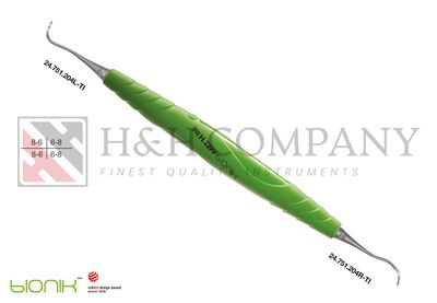 SICKLE SCALER PERIODONTIC, ZEPF-BIONIK, 204S, GREEN,