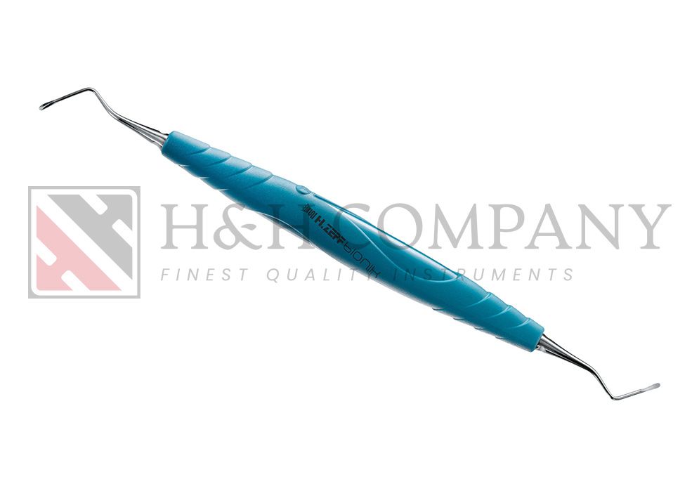 PERIODONTAL SCALER, DOUBLE-ENDED, ANGELED, 1,4 MM, FLAT, EXCHANGEABLE