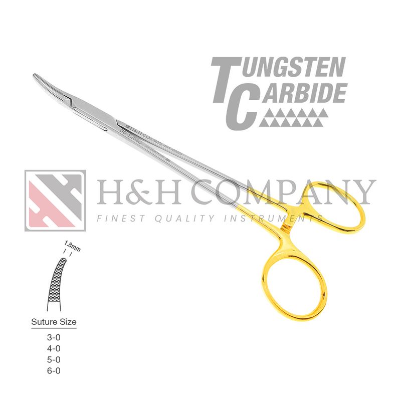 NEEDLEHOLDER CRILEWOOD 6" CURVED TIP OFFSET HANDLE CULLUM