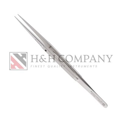MICRO FORCEPS, 7&quot; STRAIGHT ROUND HANDLE DIAMOND DUSTED