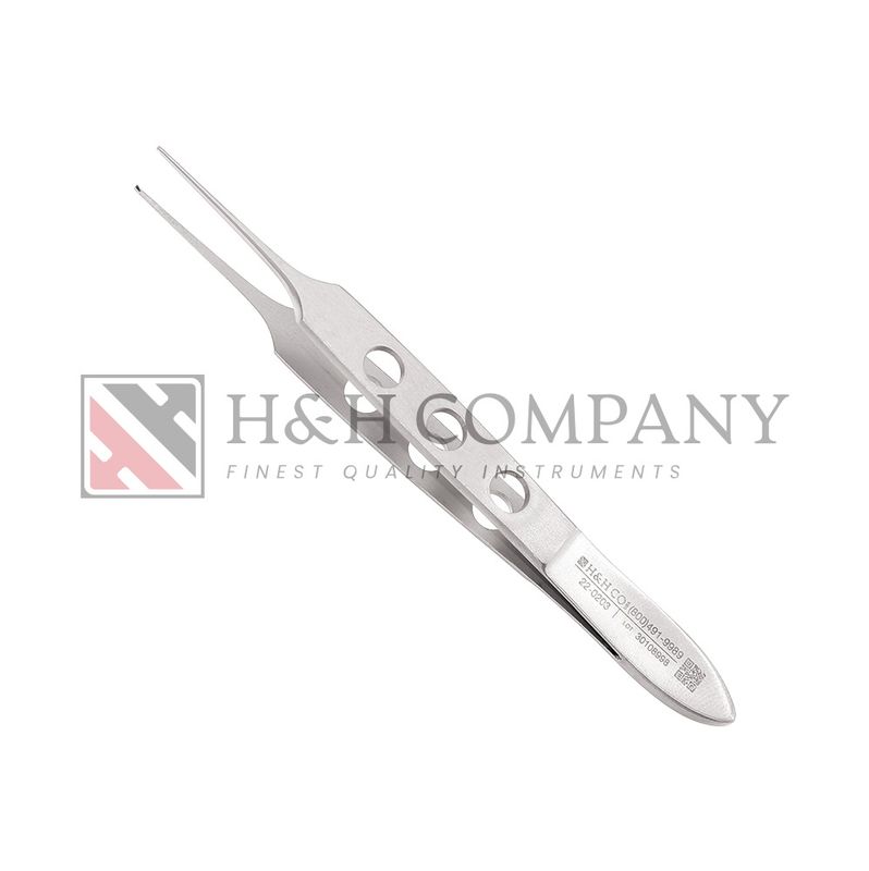 EYE FORCEP - BISHOP HARMAN 3-1/2"MICRO 0.3mm 1X2 TEETH