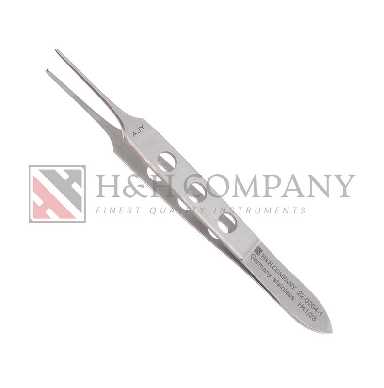 EYE FORCEP - BISHOP HARMAN - 3 1/2" 1X2 TEETH 0.8mm