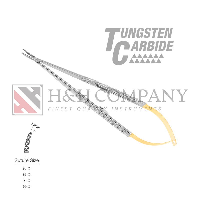 NEEDLE HOLDER - MICRO -&nbsp;7"-RND-CVD-TC