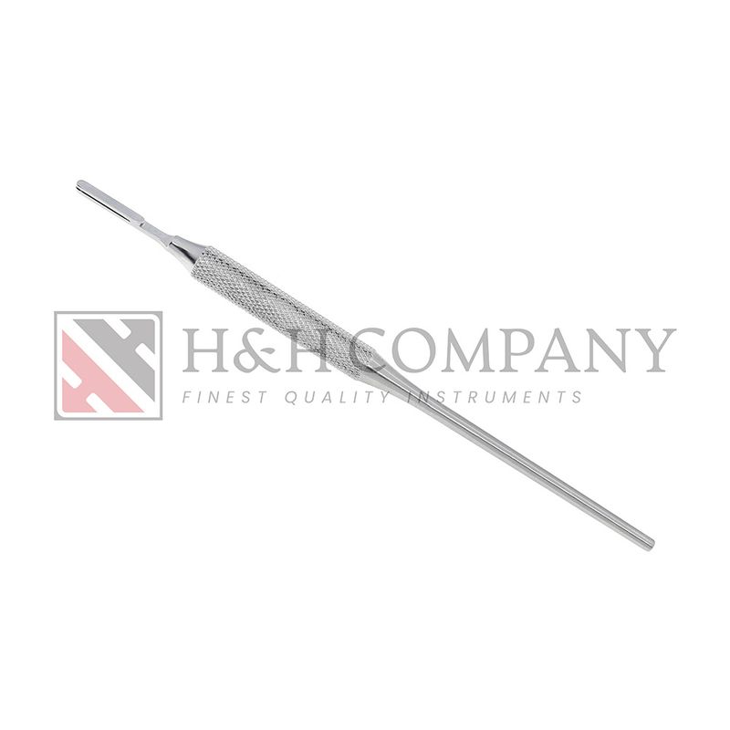 Blade Handle, Straight, Round Knurled, 6"