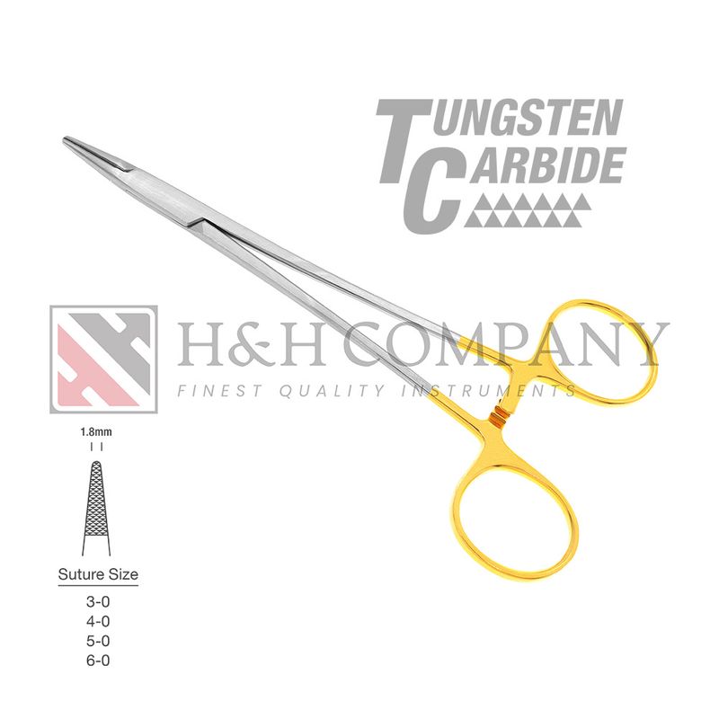 NEEDLE HOLDER - CRILE-WOOD 6" TC