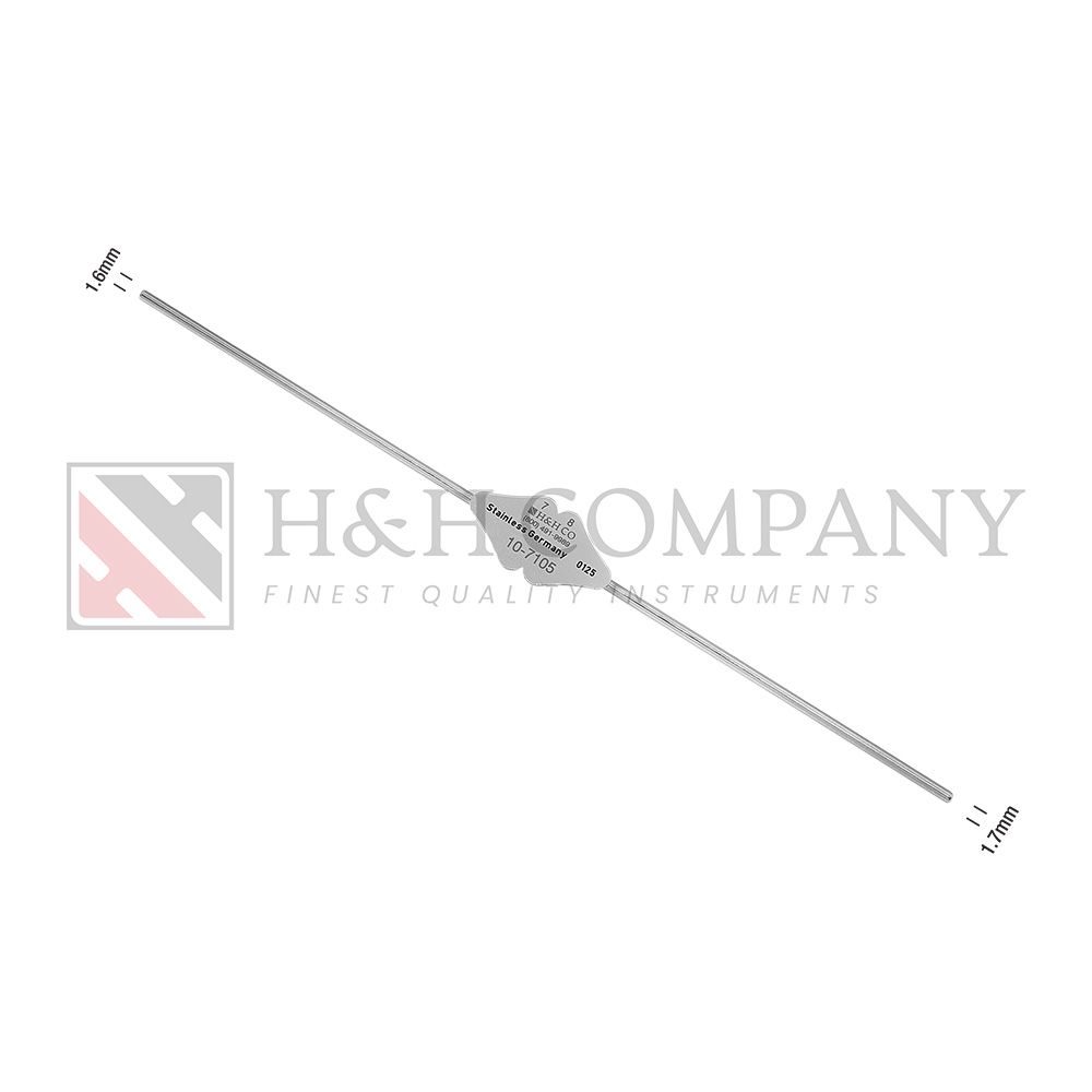 LACRIMAL PROBE, BOWMAN, 7/8, 1.6/1.7, SILVER