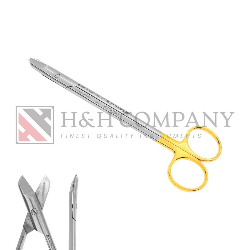 SCISSORS, TUFTS-SMITH WIRE CUTTER CURVED TC