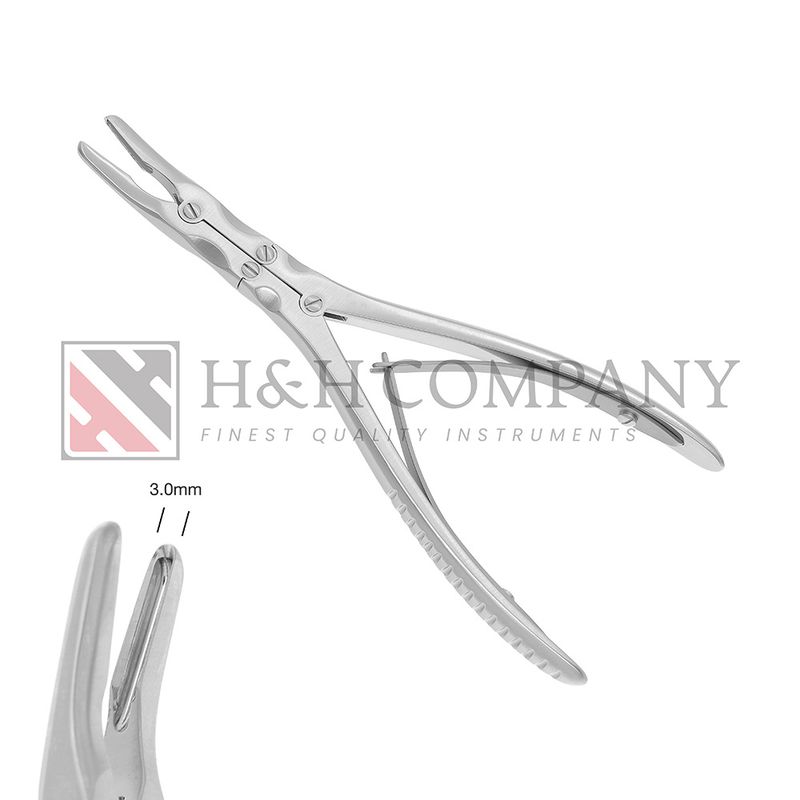 Rongeur #41 Beyer 3mm, 18cm, Double-Action, Curved