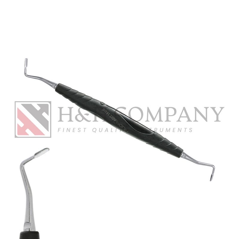 UNIVERSAL CORD PACKER, APPLICATOR SUTURE PERIODONTAL, MICRO - SERRATED, BLACK BIONIK HANDLE