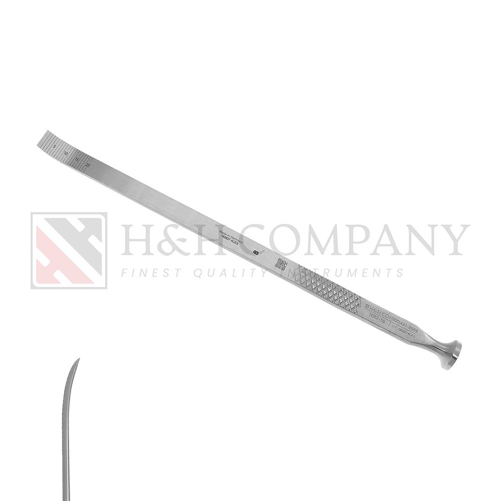 Osteotome Epker, 8mm, Slight Curve, 18cm