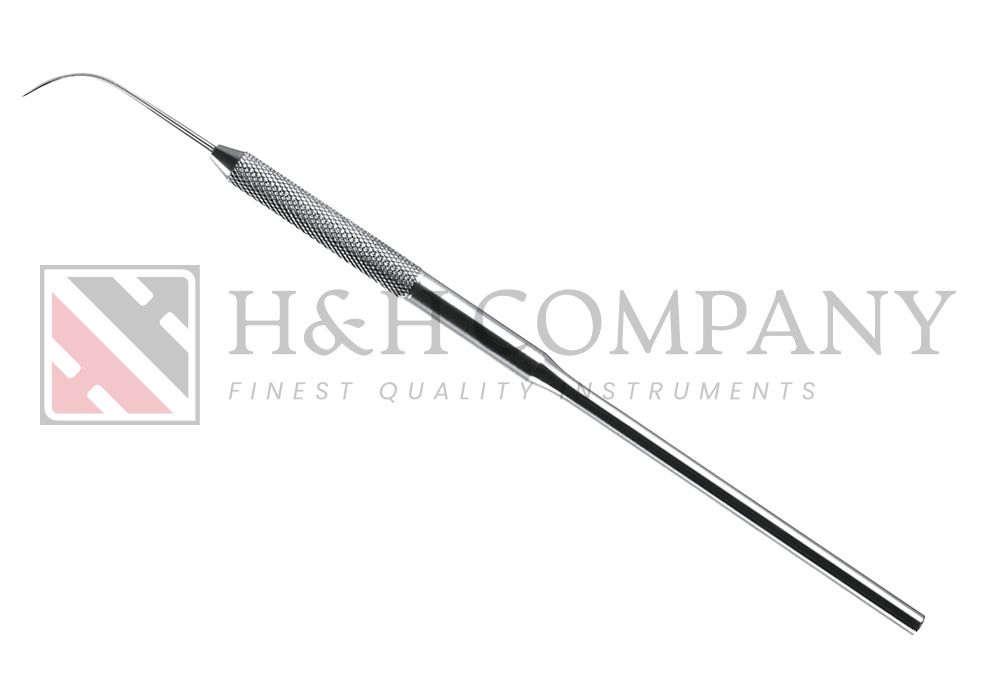 EXPLORER OPERATIVE, SINGLE ENDED, FIG-3A, ROUND KNURLED HANDLE, STAINLESS