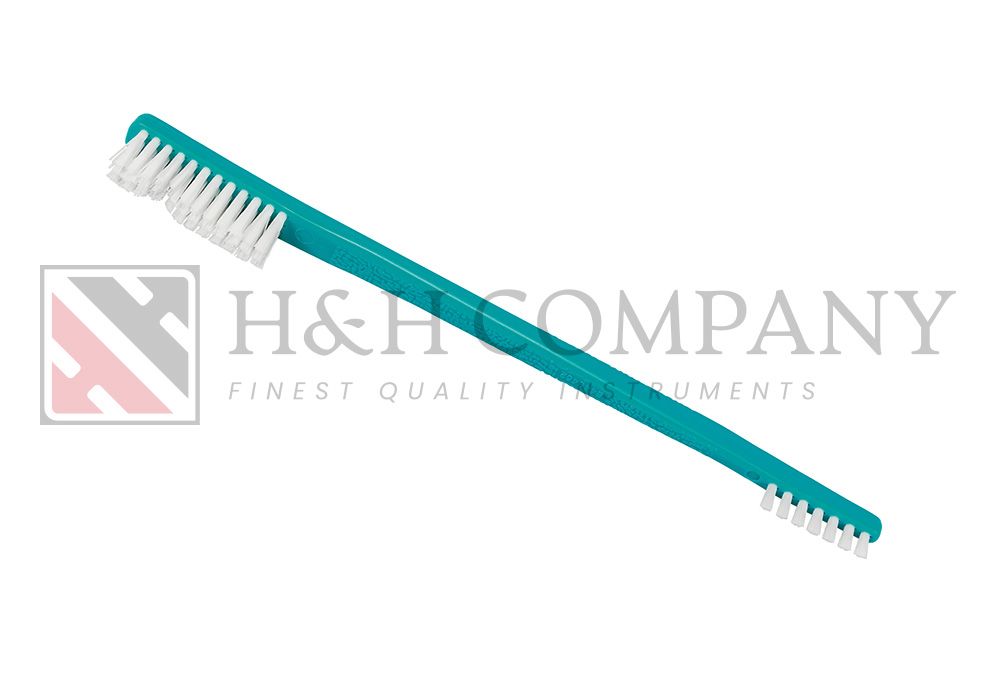 CLEANING BRUSH WITH NYLON BRISTLES, DOUBLE-SIDED, 1 SIDE WITH 3 ROWS,