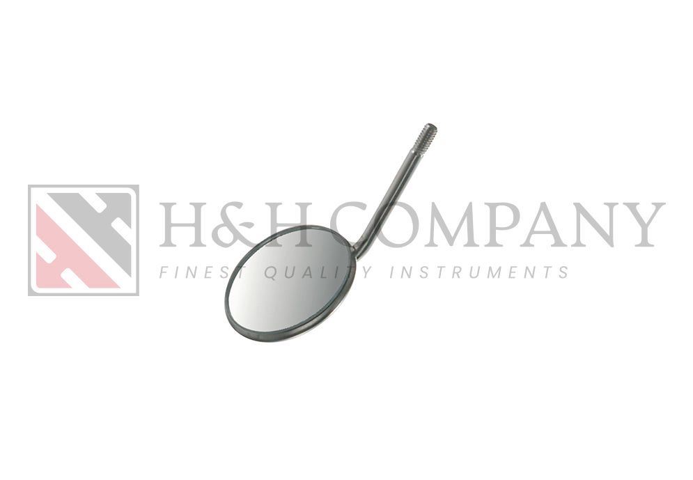 MOUTH MIRROR, PLANE, (SIZE 4) Ø 22 MM SIMPLE -THREAD, STAINLESS