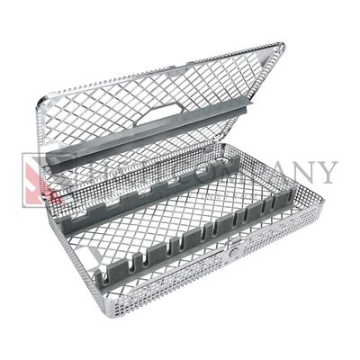 TRAY WASHBASKET WITH LID, FOR 6 EXTRACTING FORCEPS