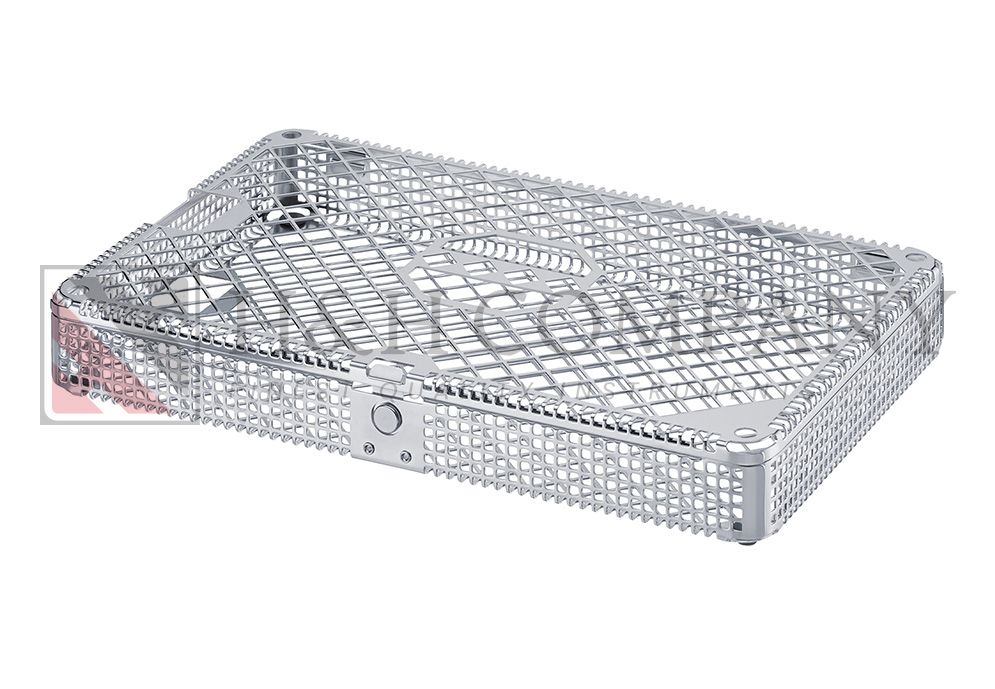 TRAY, WASH BASKET WITH LID AND PRESS BUTTON, 275X178X37 MM