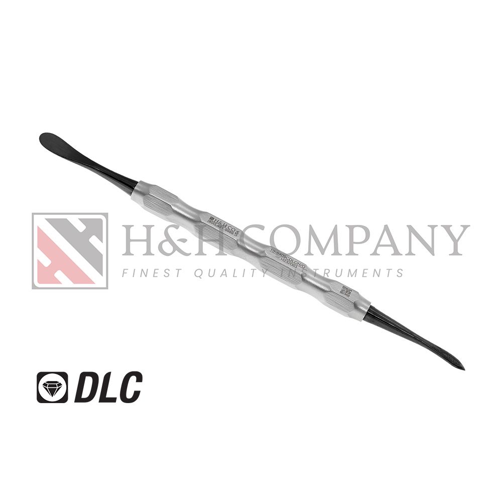 Molt #9C Periosteal Elevator, Diamond-Like-Carbon Coated Tips, Olsen Handle