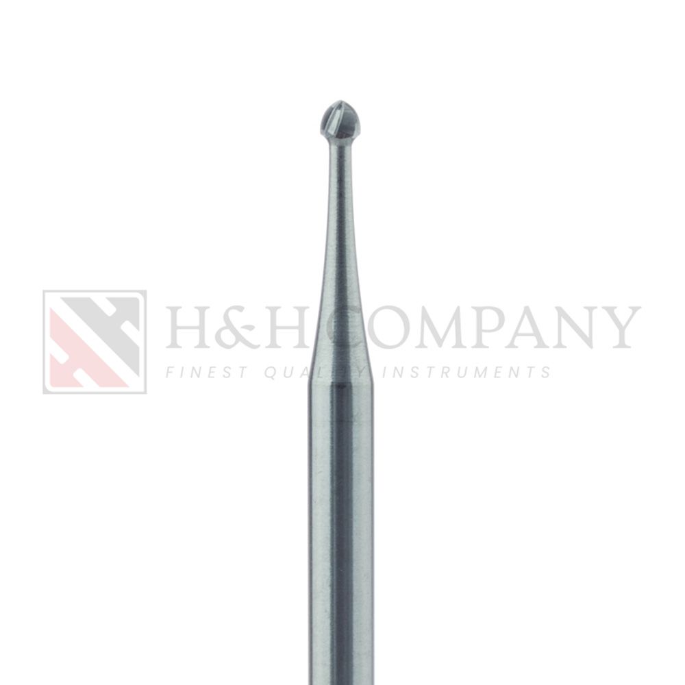 Round Operative Carbide Bur, US#4, 1.4mm Ø, HP 5PK