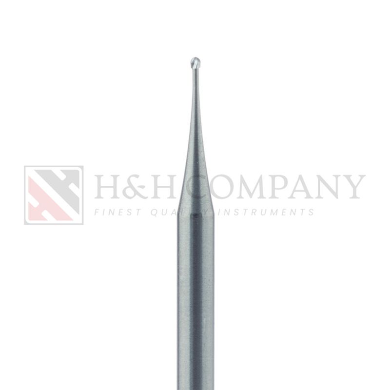 Round Operative Carbide Bur US#1/ 2, 0.6mm Ø, HP 5PK