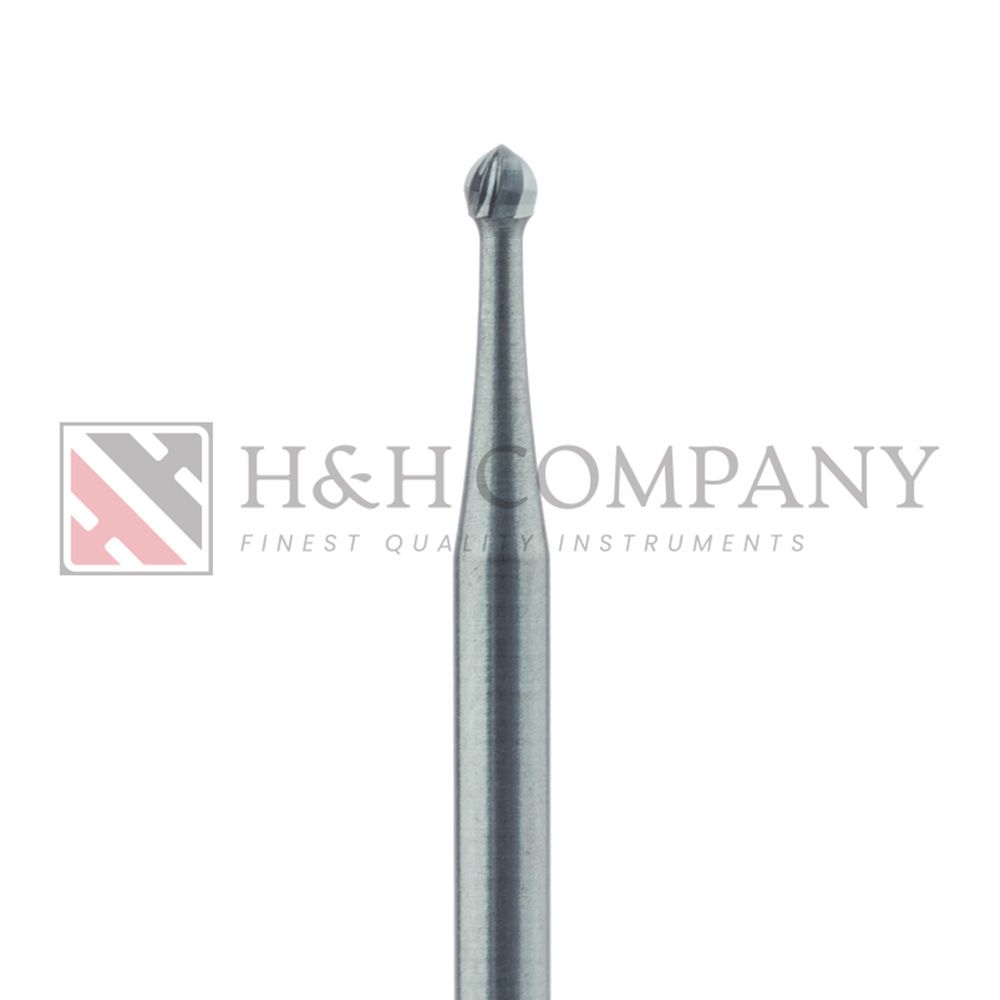 Round Operative Carbide Bur, US#6, 1.8mm Ø, HP 5PK
