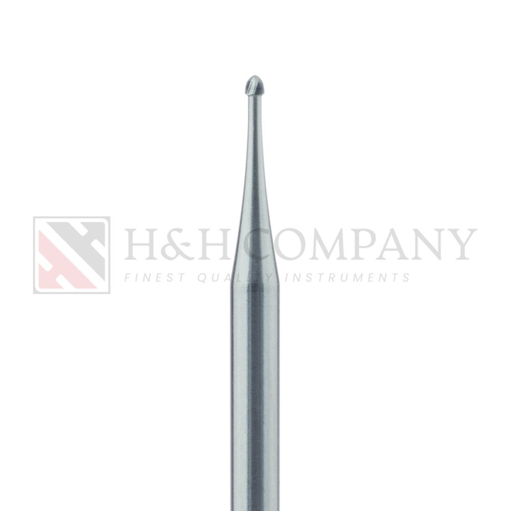 Round Operative Carbide Bur, US#2, 1.0mm Ø, HP 5PK