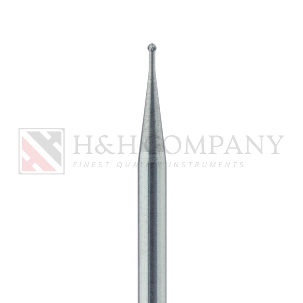 Round Operative Carbide Bur US#1, 0.8mm Ø, HP 5PK