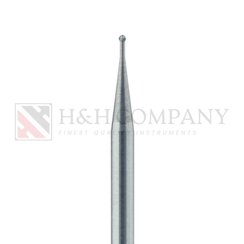 Round Operative Carbide Bur US#1, 0.8mm Ø, HP 5PK