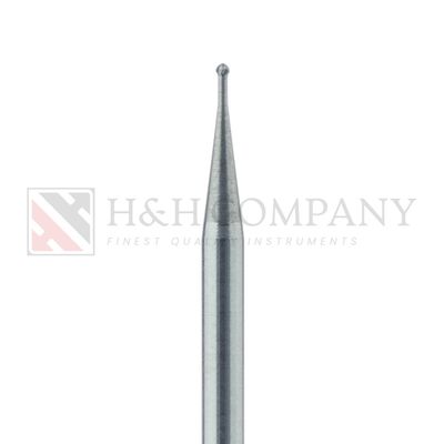 Round Operative Carbide Bur US#1, 0.8mm Ø, HP 5PK