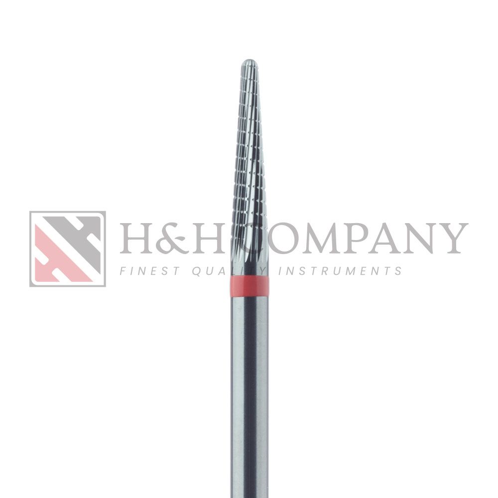 Carbide Cutter, Fine, Q-Cut, Tapered, Round End, 2.3mm, HP 1PK