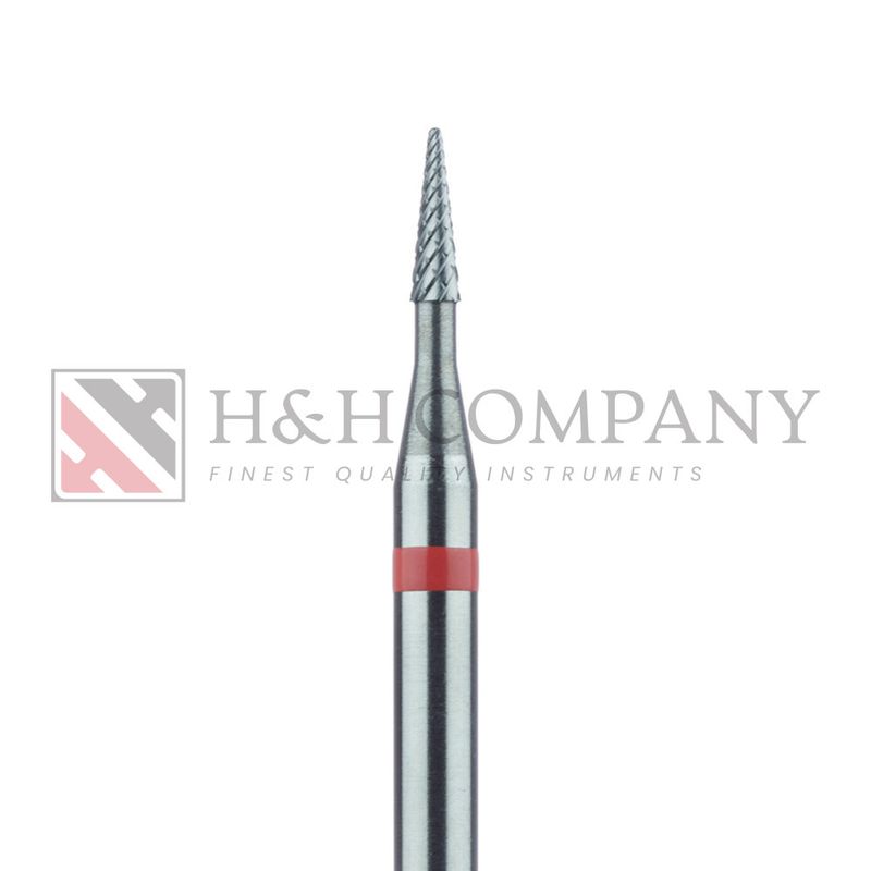 Carbide Cutter, Fine, Tapered, Round End, 1.4mm, HP 1PK