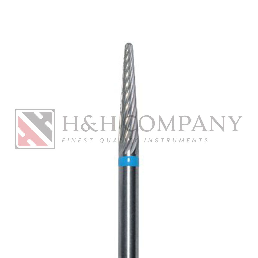 Carbide Cutter, Medium, Long, Tapered, Round End, 2.3mm, HP 1PK
