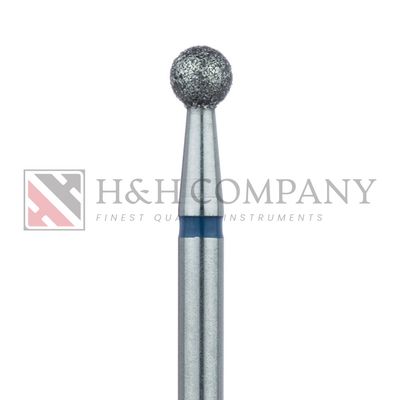 Round Diamond Bur, 3.3mm Ø, Medium, HP 5PK