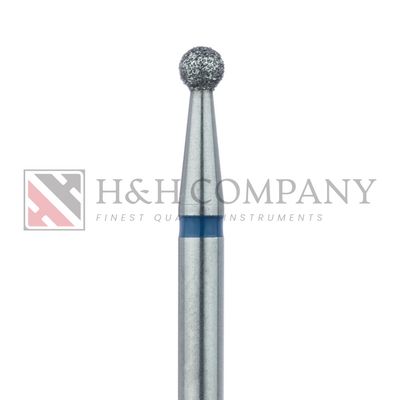 Round Diamond Bur, 2.3mm Ø, Medium, HP 5PK