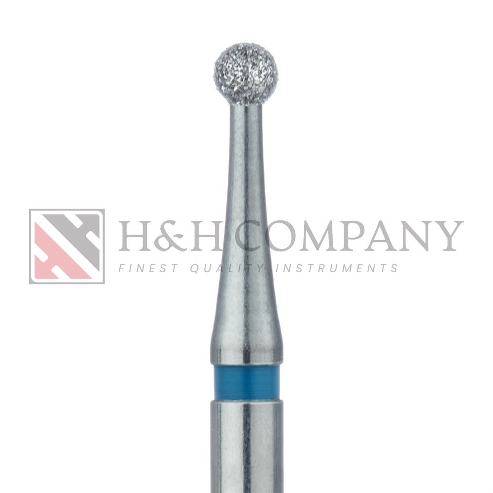 Round Diamond Bur, 2.1mm Ø, Medium, HP 5PK