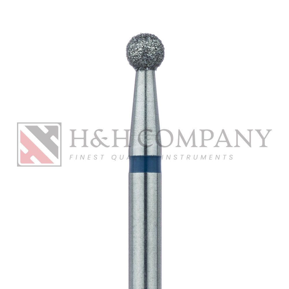Round Diamond Bur, 2.7mm Ø, Medium, HP 5PK