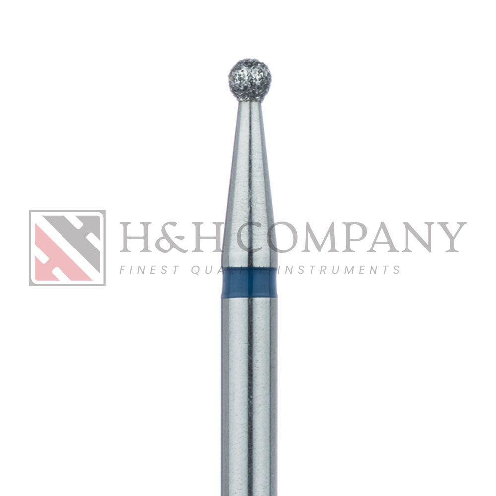 Round Diamond Bur, 1.8mm Ø, Medium, HP 5PK