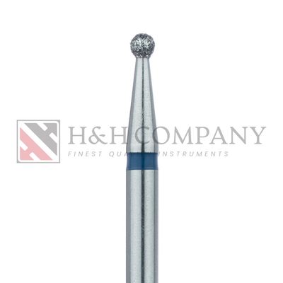 Round Diamond Bur, 1.8mm Ø, Medium, HP 5PK