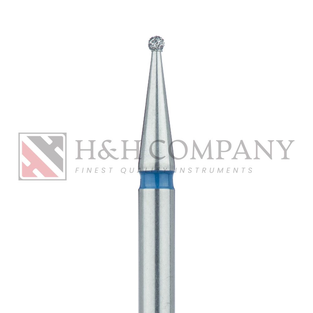 Round Diamond Bur, 1.2mm, Medium Ø, HP 5PK