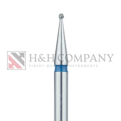 Round Diamond Bur, 0.9mm Ø, Medium, HP 5PK