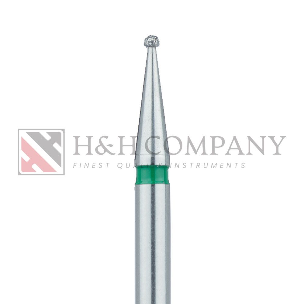 Round Diamond Bur, 1.0mm Ø, Coarse, HP 5PK